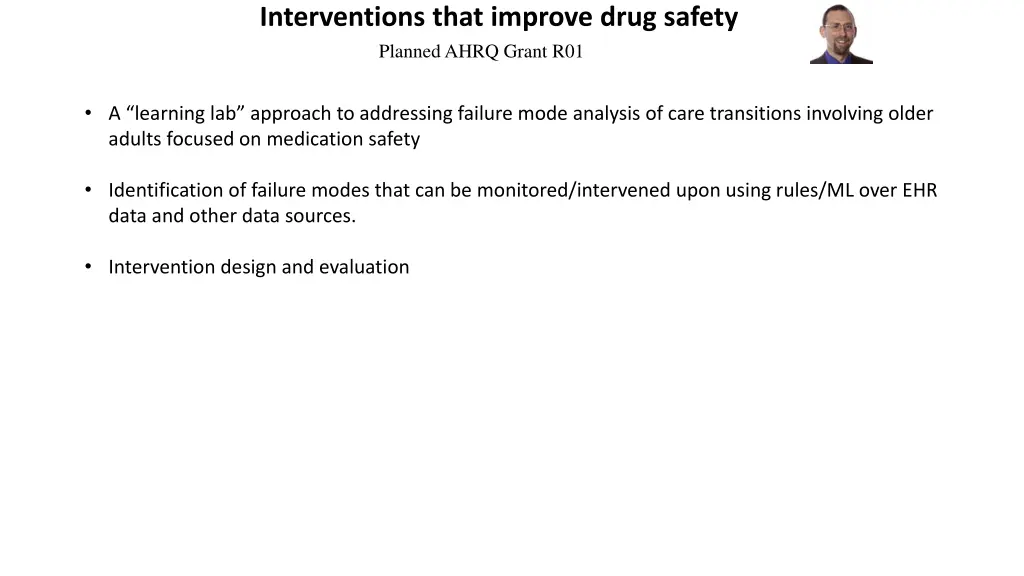 interventions that improve drug safety planned
