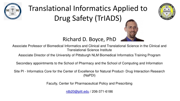 translational informatics applied to drug safety