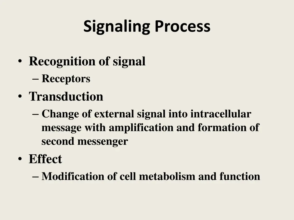 signaling process