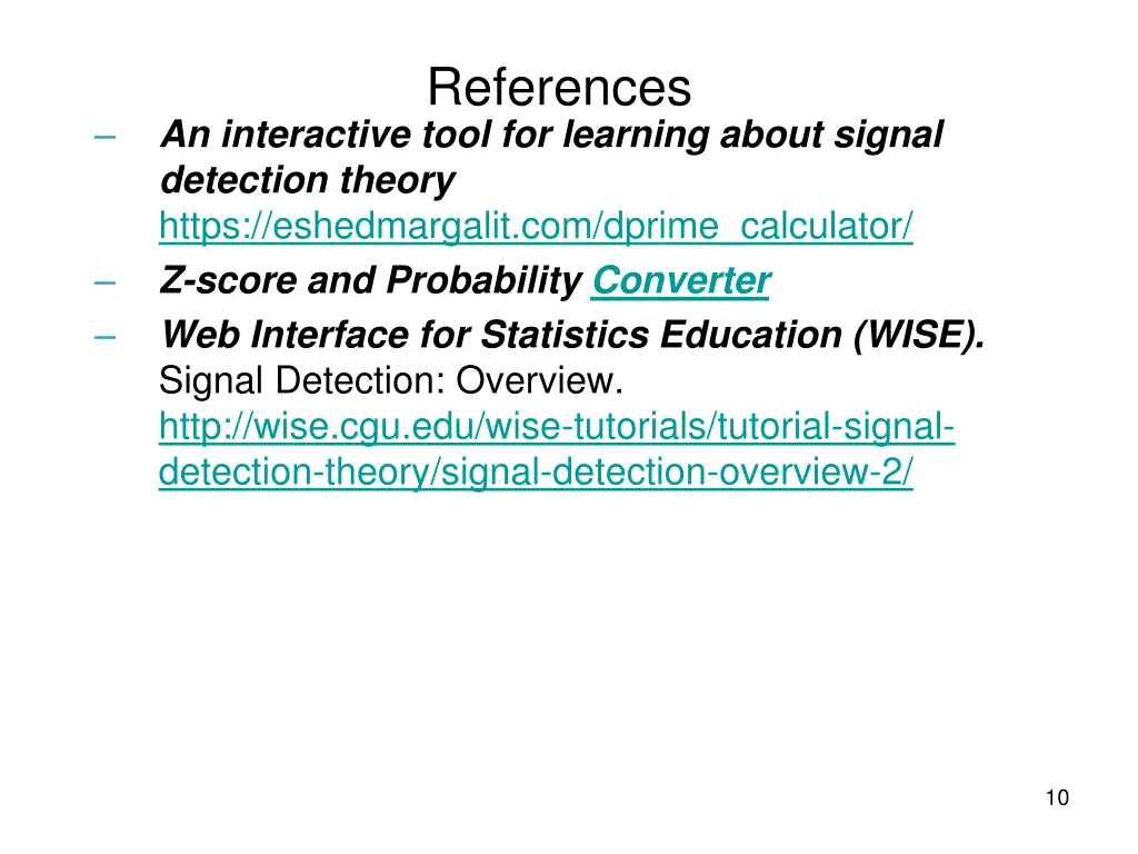references