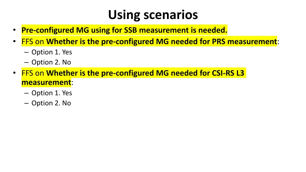 using scenarios