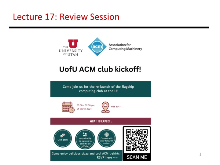 lecture 17 review session
