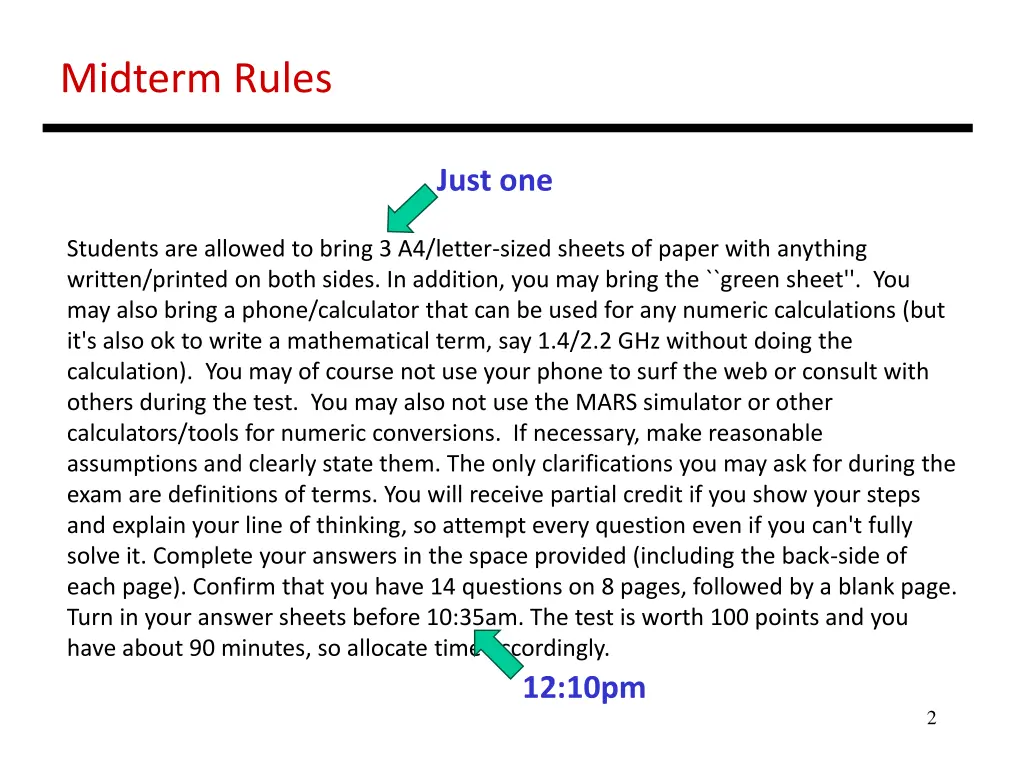 midterm rules