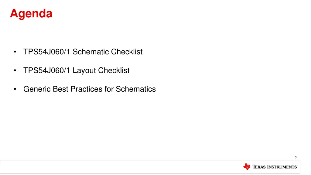 agenda