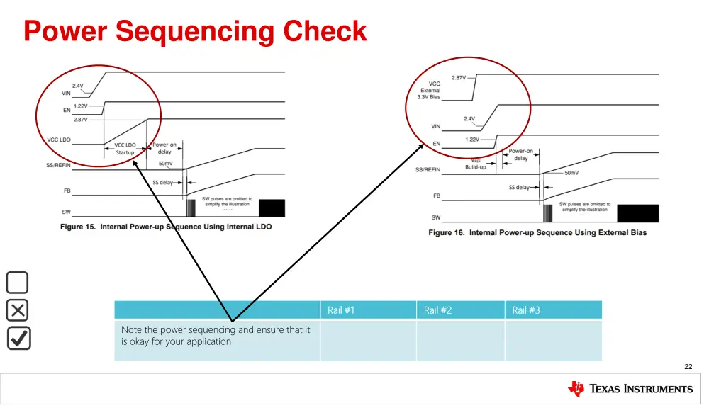 power sequencing check