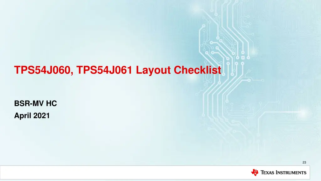 tps54j060 tps54j061 layout checklist