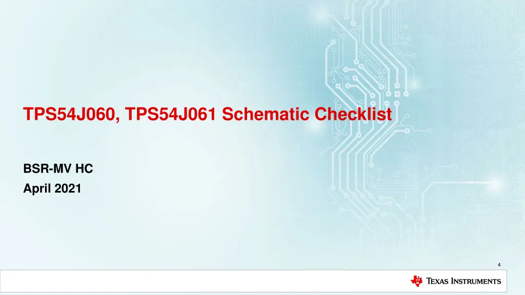 tps54j060 tps54j061 schematic checklist