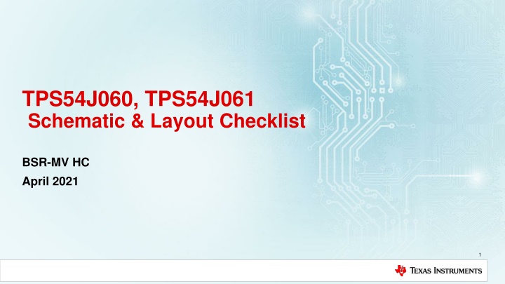 tps54j060 tps54j061 schematic layout checklist