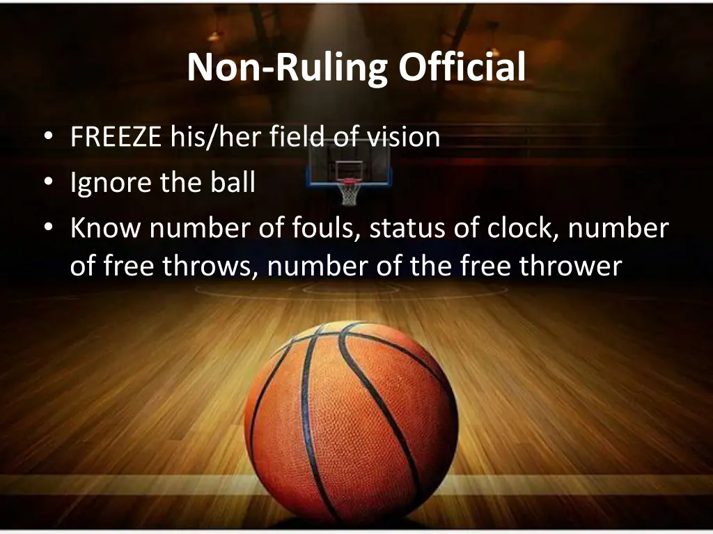 non ruling official