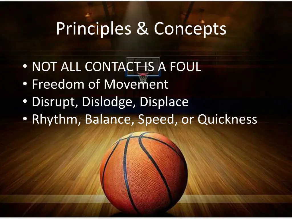 principles concepts