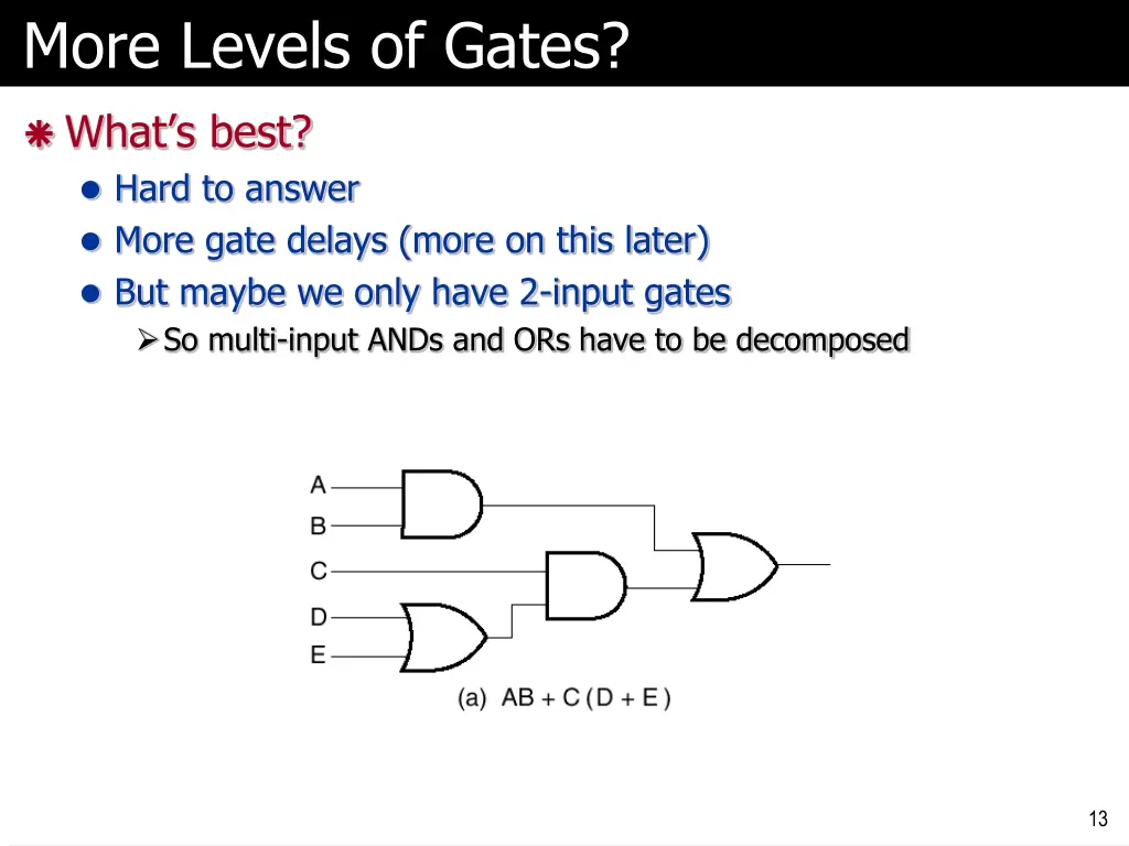 more levels of gates