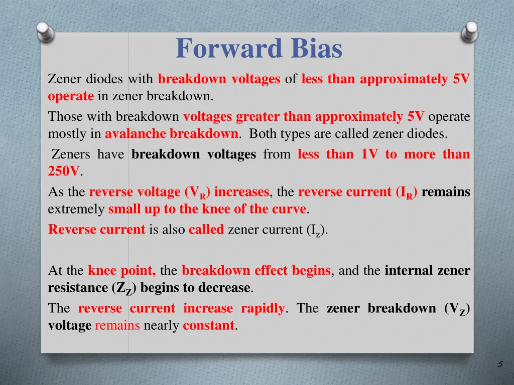 forward bias