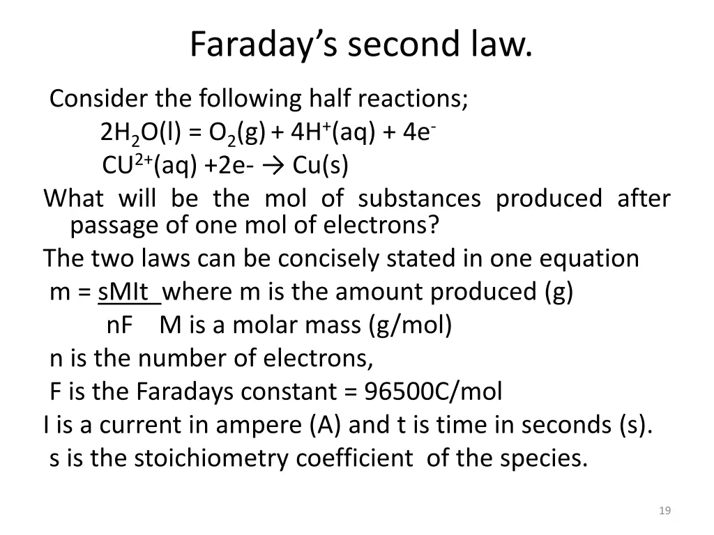 faraday s second law 1