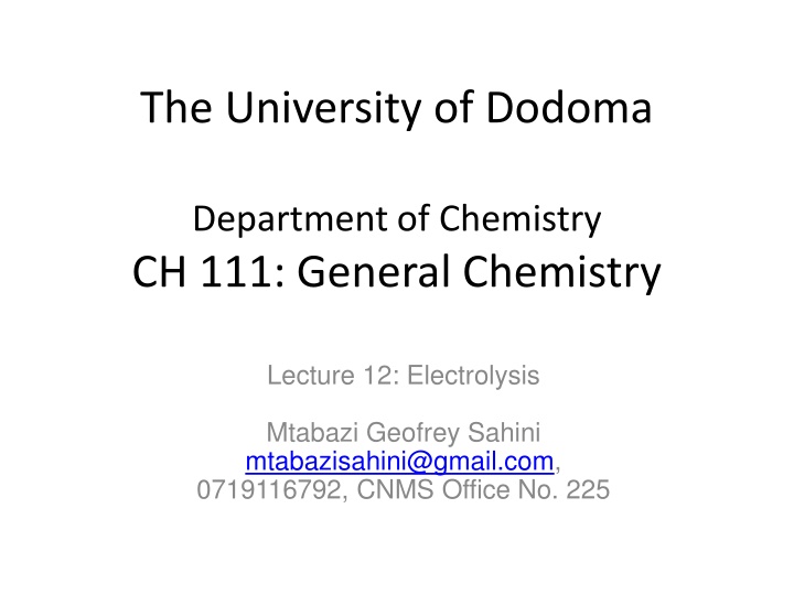 the university of dodoma