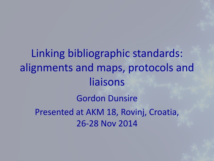 linking bibliographic standards alignments
