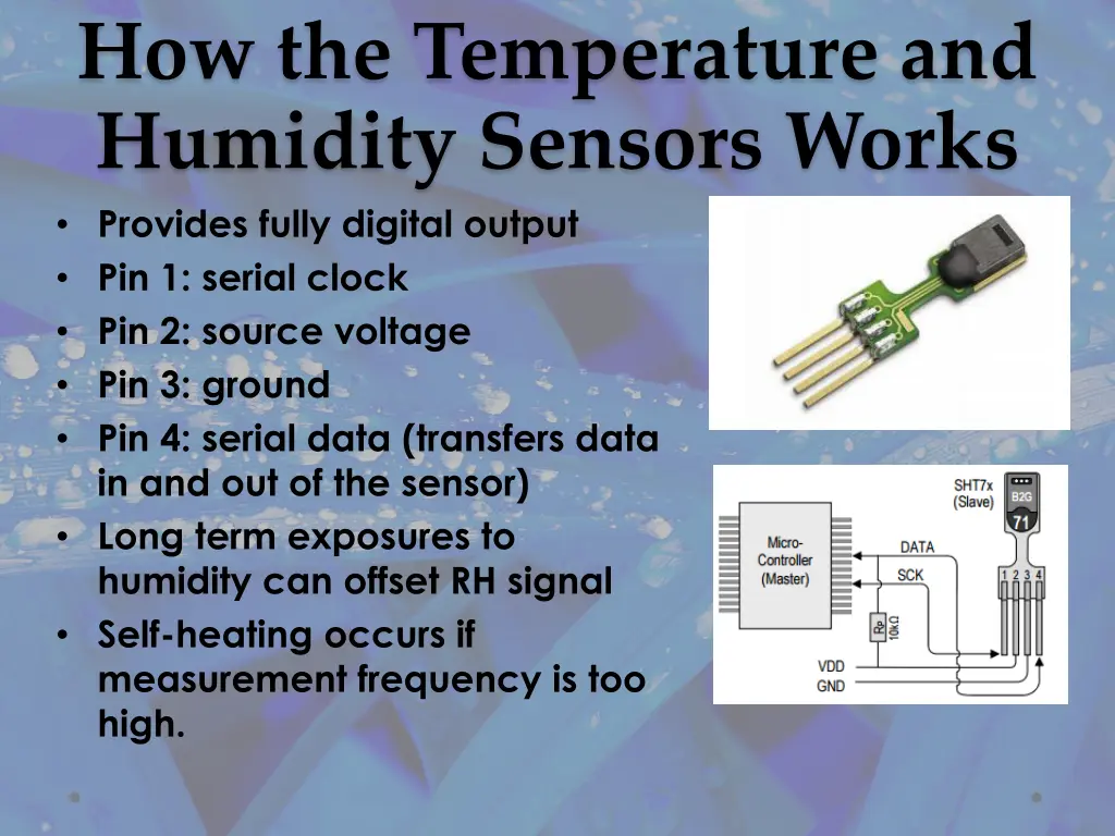 how the temperature and humidity sensors works