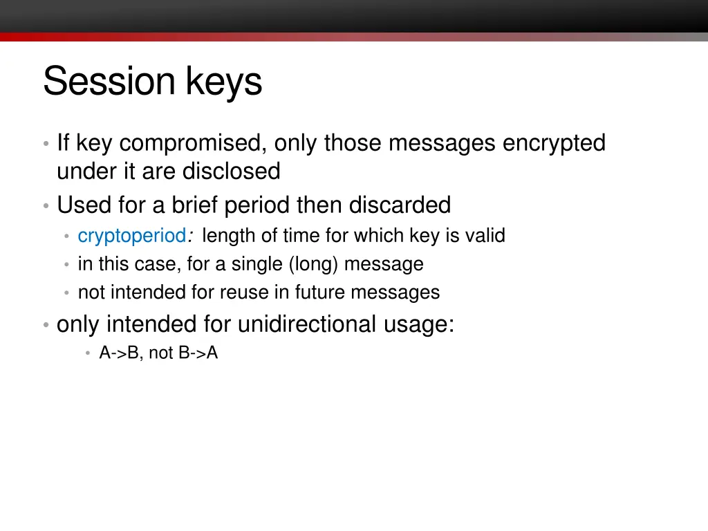 session keys