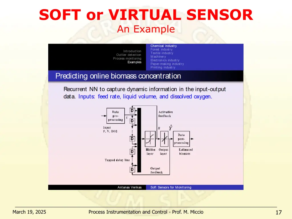 soft or virtual sensor an example