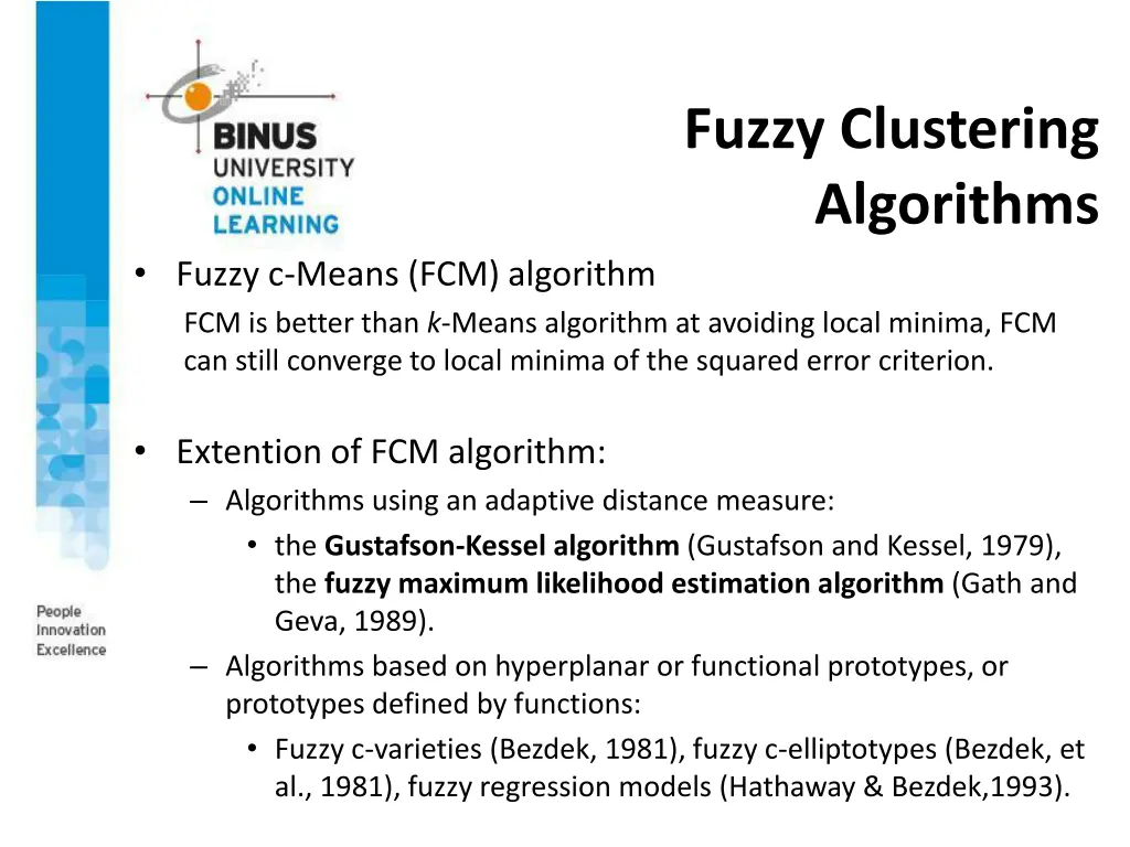 fuzzy clustering algorithms