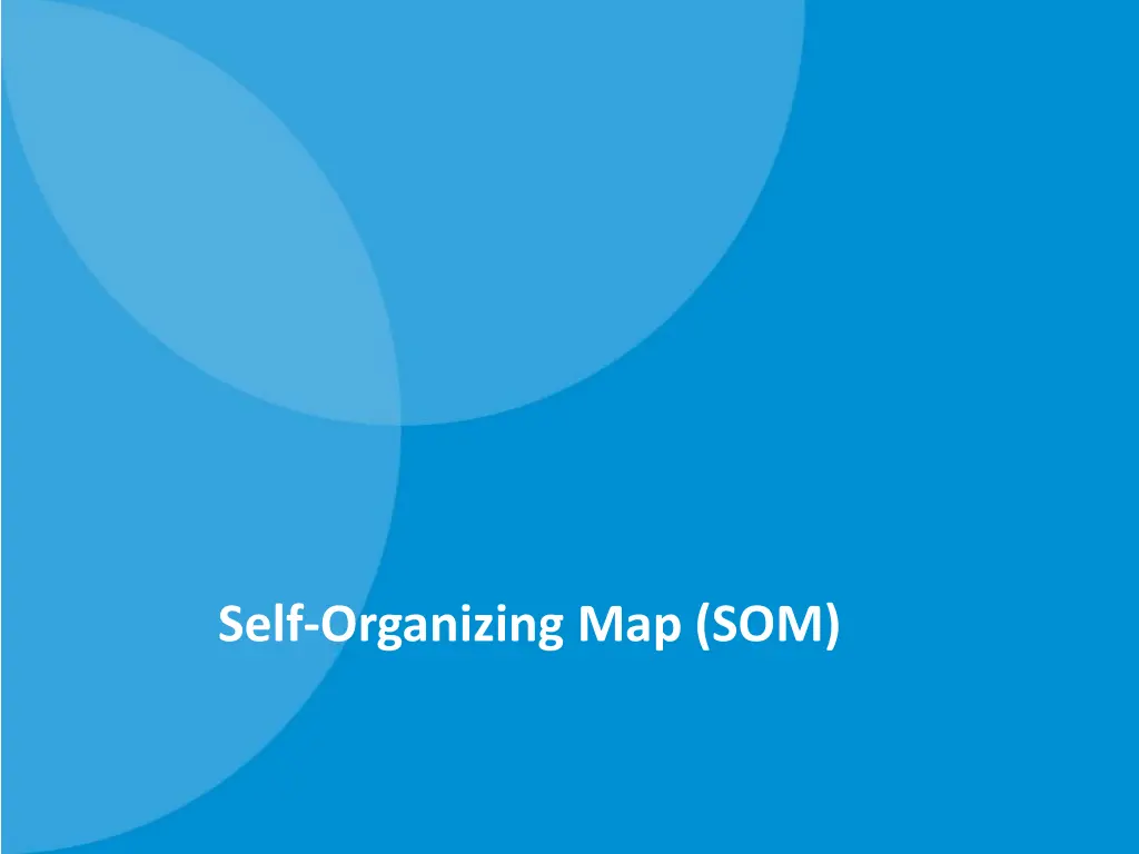 self organizing map som