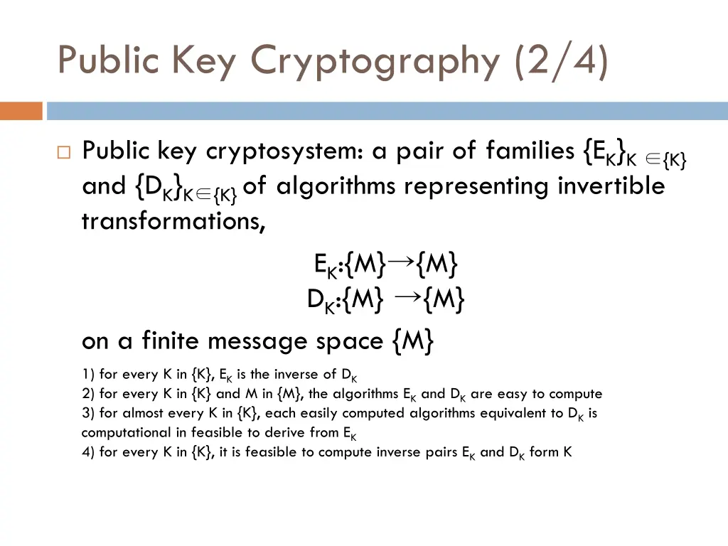 public key cryptography 2 4