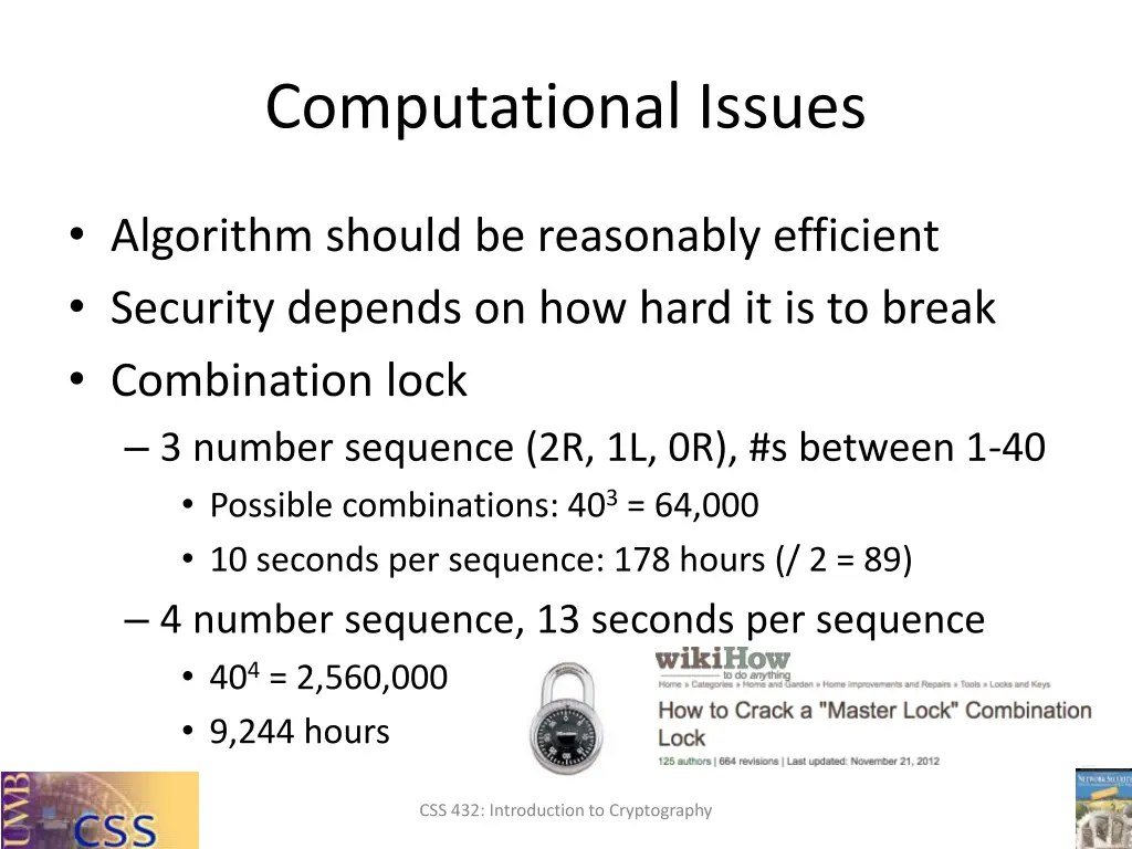 computational issues 5