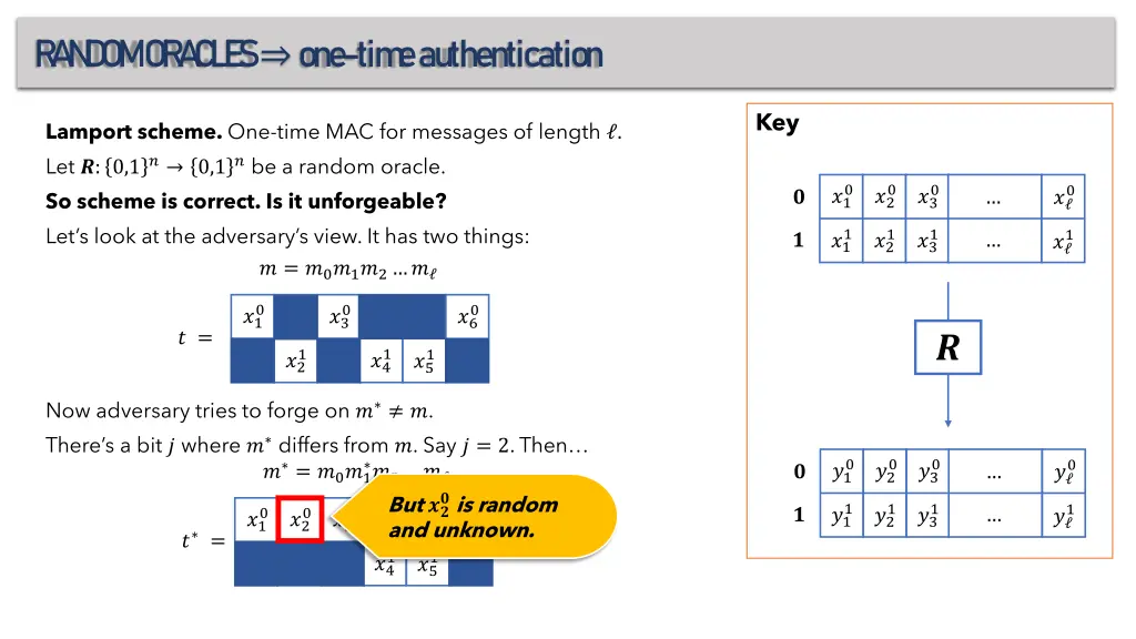 r a n d om or a c l e s one tim e authentication 4