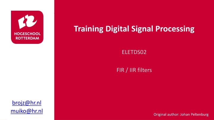 training digital signal processing