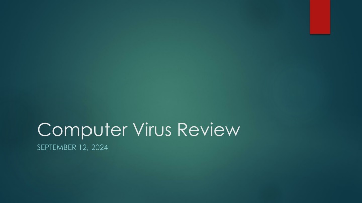 computer virus review september 12 2024