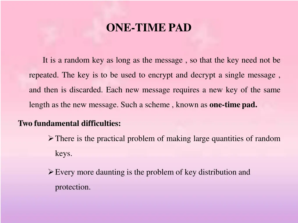 one time pad