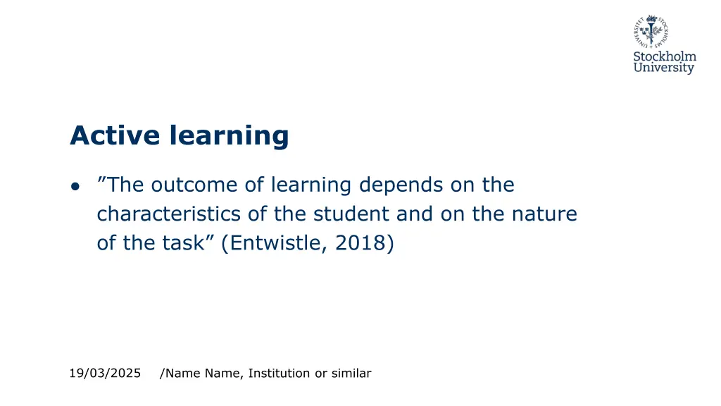 active learning