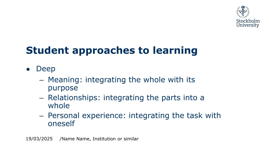 student approaches to learning