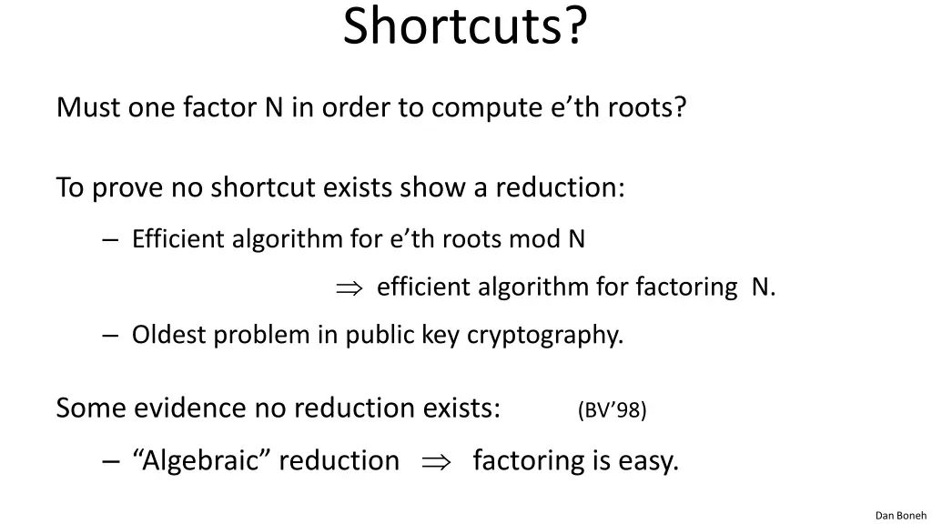 shortcuts