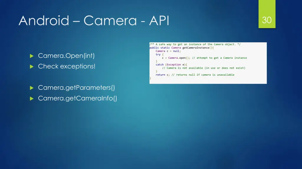 android camera api 3