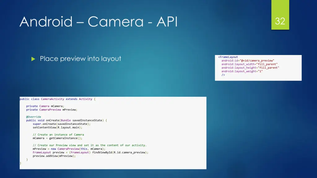android camera api 5