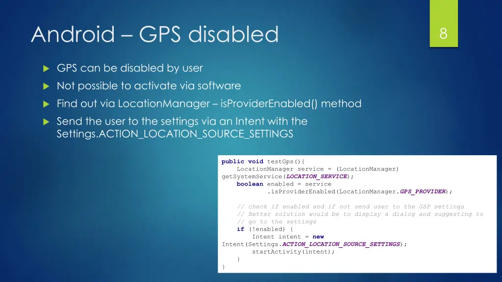 android gps disabled