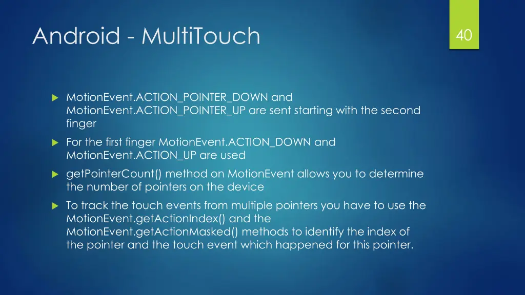 android multitouch