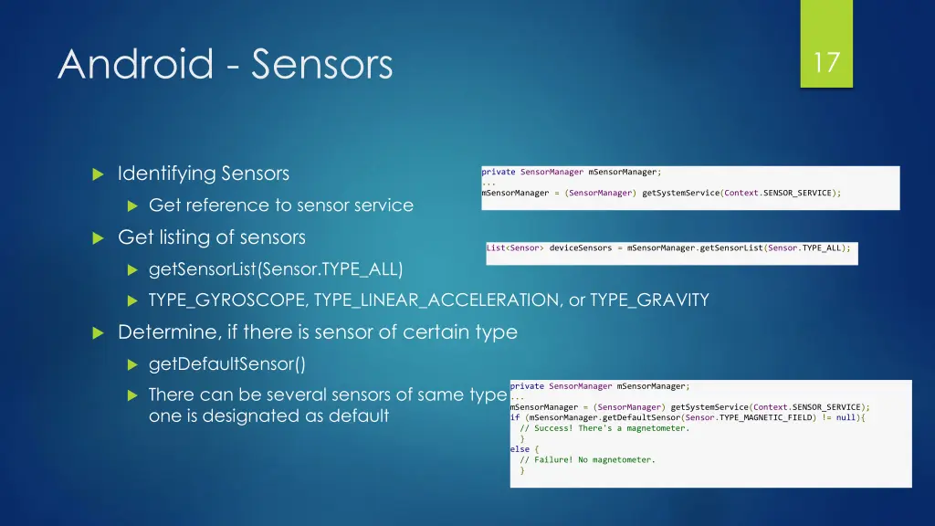 android sensors 4