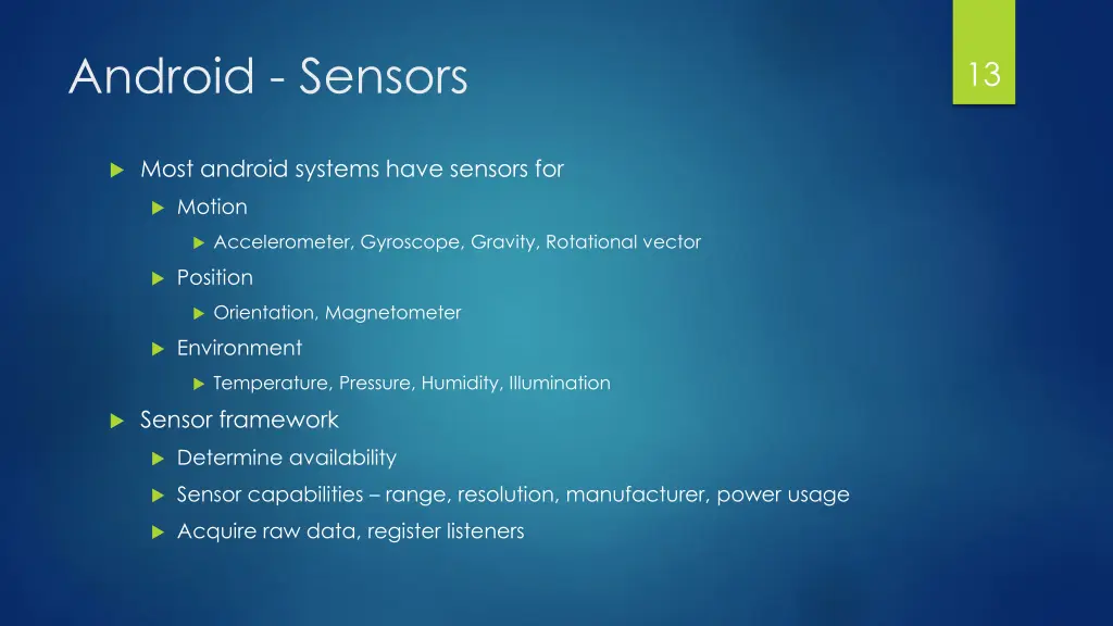 android sensors