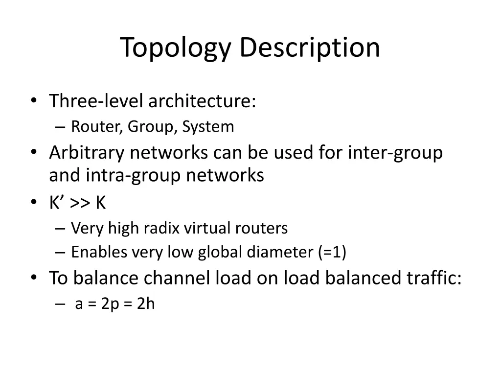 topology description