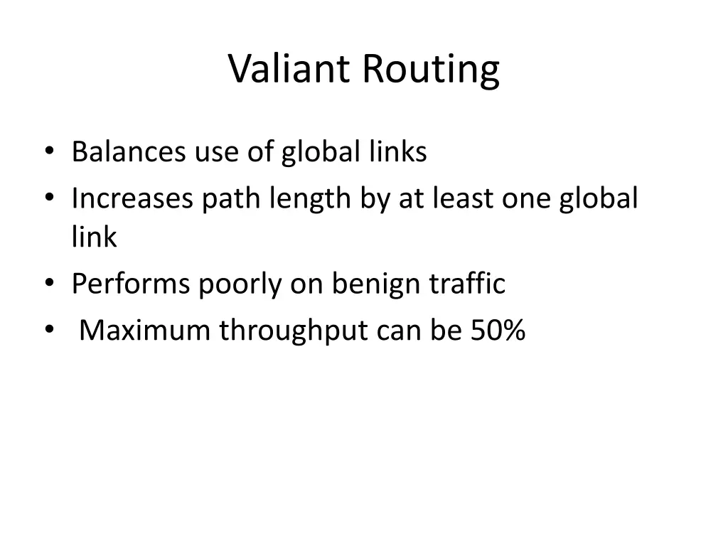 valiant routing 1