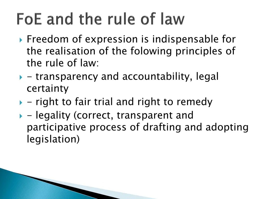 freedom of expression is indispensable