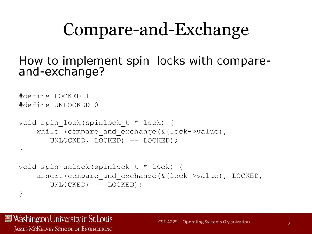 compare and exchange 1