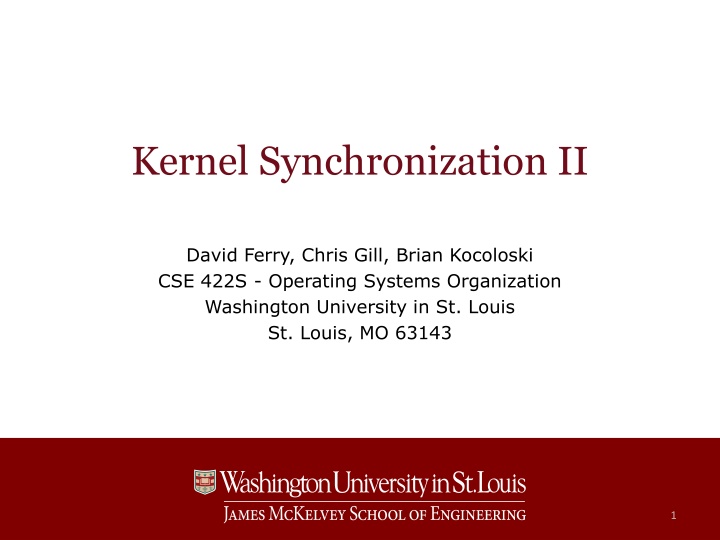 kernel synchronization ii