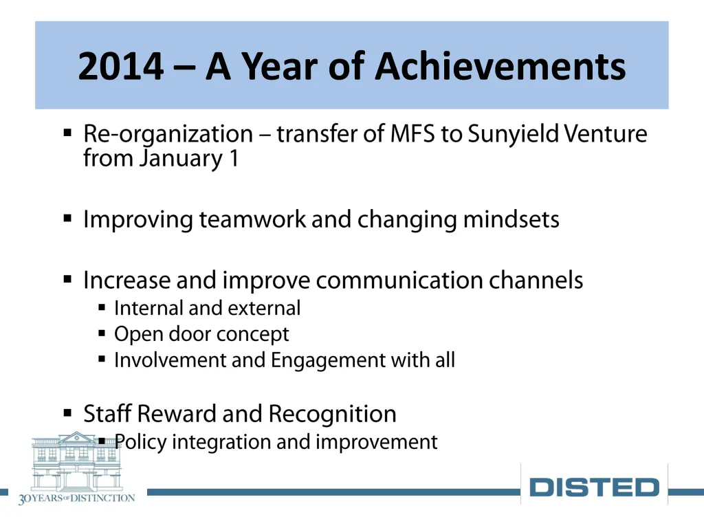 2014 a year of achievements 2