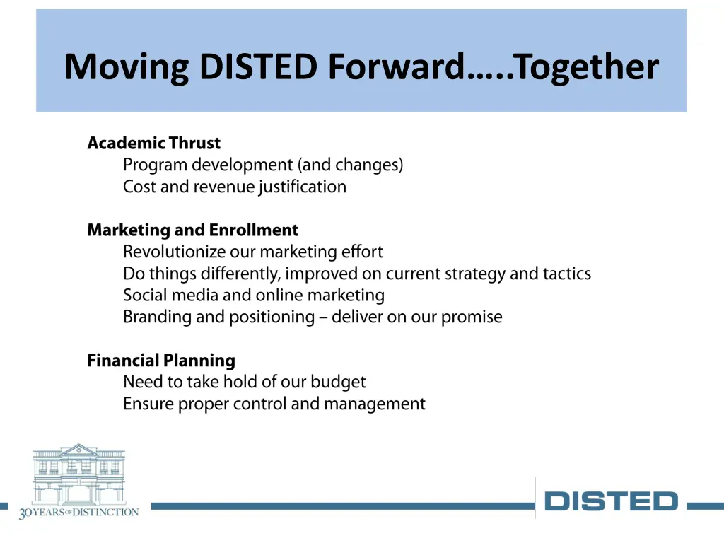 moving disted forward together 1