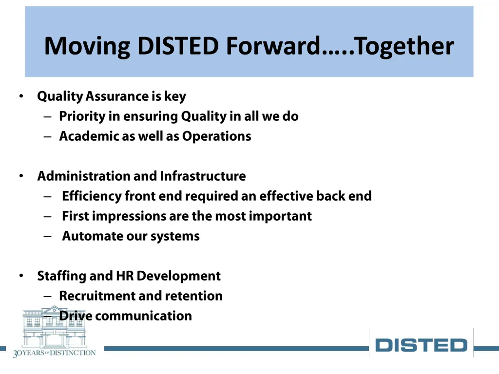 moving disted forward together 2