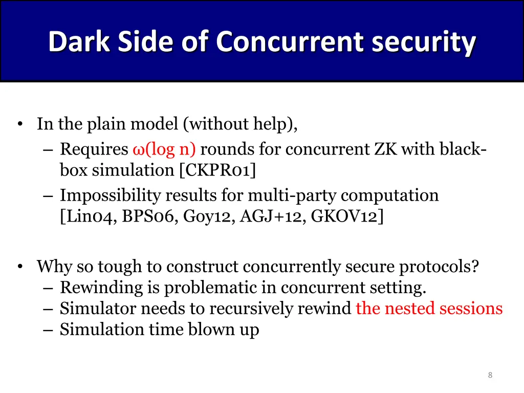dark side of concurrent security
