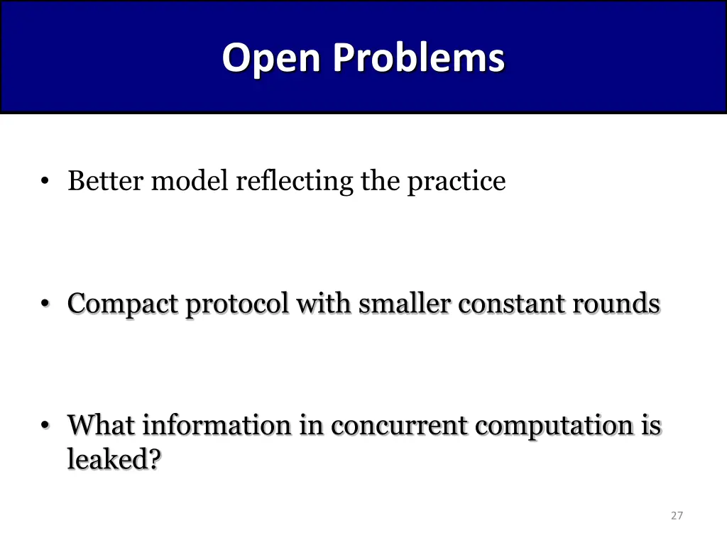 open problems