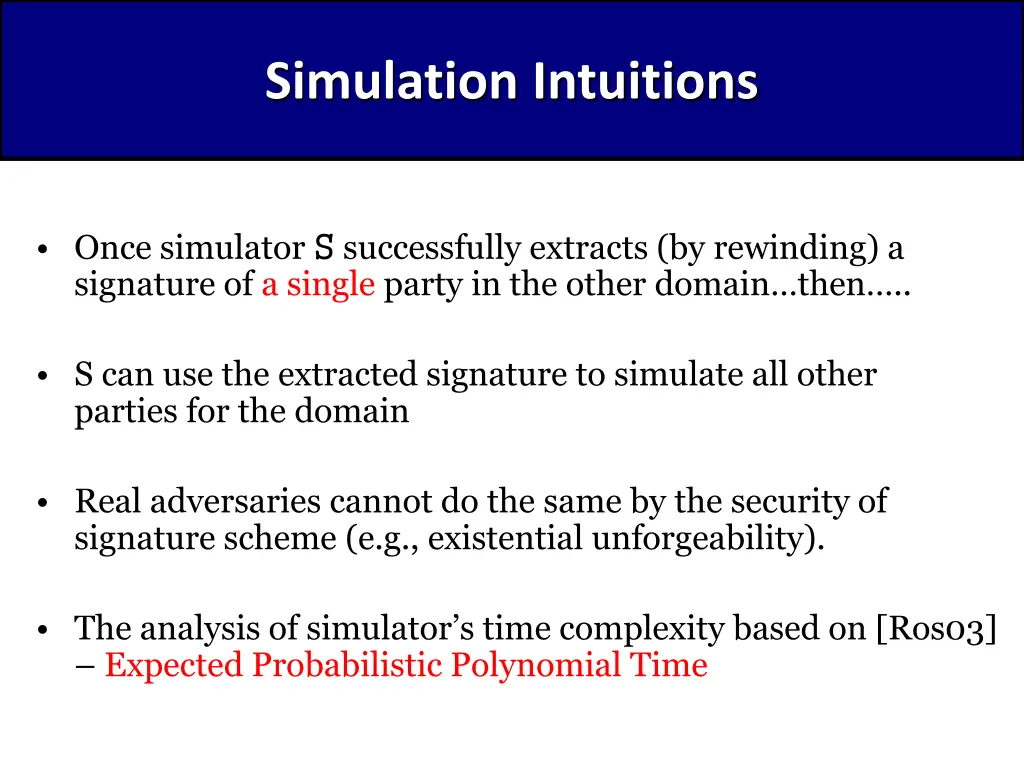 simulation intuitions